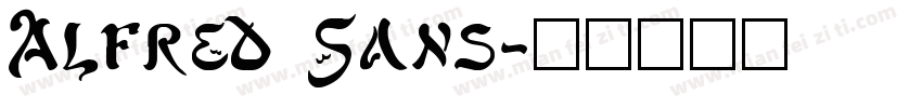 Alfred Sans字体转换